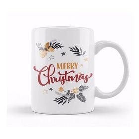 Baskı Dükkanı Yılbaşı Yeni Yıl Konseptli Merry Christmas 018 Kupa Bardak