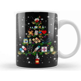 Baskı Dükkanı Yılbaşı Yeni Yıl Konseptli Merry Christmas 02 Kupa Barda