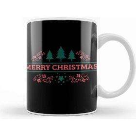 Baskı Dükkanı Yılbaşı Yeni Yıl Konseptli Merry Christmas 02 Kupa Barda