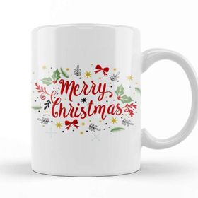 Baskı Dükkanı Yılbaşı Yeni Yıl Konseptli Merry Christmas 022 Kupa Bardak