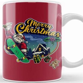 Baskı Dükkanı Yılbaşı Yeni Yıl Konseptli Merry Christmas 022 Kupa Bardak