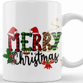 Baskı Dükkanı Yılbaşı Yeni Yıl Konseptli Merry Christmas 023 Kupa Bardak