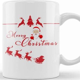Baskı Dükkanı Yılbaşı Yeni Yıl Konseptli Merry Christmas 023 Kupa Bardak