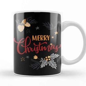Baskı Dükkanı Yılbaşı Yeni Yıl Konseptli Merry Christmas 024 Kupa Bardak