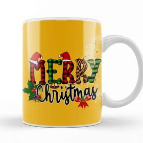 Baskı Dükkanı Yılbaşı Yeni Yıl Konseptli Merry Christmas 025 Kupa Bardak