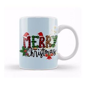 Baskı Dükkanı Yılbaşı Yeni Yıl Konseptli Merry Christmas 026 Porselen Beyaz Kupa Bardak