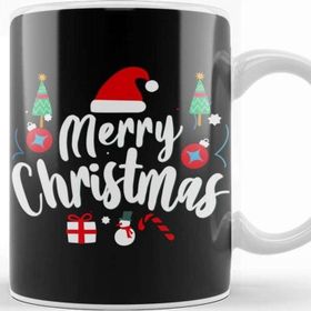 Baskı Dükkanı Yılbaşı Yeni Yıl Konseptli Merry Christmas 03 Kupa Bardak