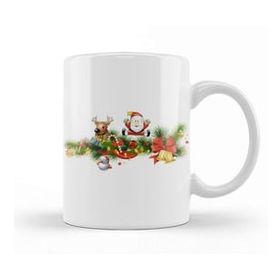 Baskı Dükkanı Yılbaşı Yeni Yıl Konseptli Merry Christmas 04 Kupa Bardak