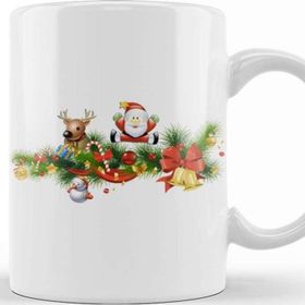 Baskı Dükkanı Yılbaşı Yeni Yıl Konseptli Merry Christmas 04 Kupa Bardak