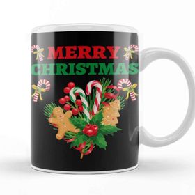 Baskı Dükkanı Yılbaşı Yeni Yıl Konseptli Merry Christmas 06 Kupa Bardak