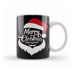Baskı Dükkanı Yılbaşı Yeni Yıl Konseptli Merry Christmas Everyone Kupa Bardak