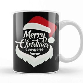 Baskı Dükkanı Yılbaşı Yeni Yıl Konseptli Merry Christmas Everyone Kupa Bardak