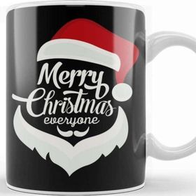 Baskı Dükkanı Yılbaşı Yeni Yıl Konseptli Merry Christmas Everyone Kupa Bardak
