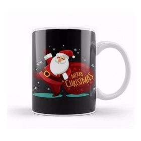 Baskı Dükkanı Yılbaşı Yeni Yıl Konseptli Merry Christmas Noel Baba 02 Kupa Bardak