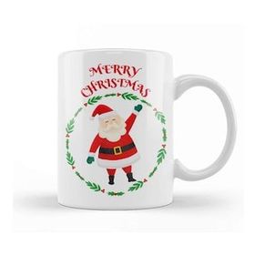 Baskı Dükkanı Yılbaşı Yeni Yıl Konseptli Merry Christmas Noel Baba Kupa Bardak