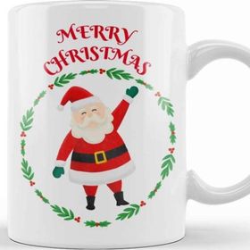 Baskı Dükkanı Yılbaşı Yeni Yıl Konseptli Merry Christmas Noel Baba Kupa Bardak