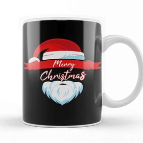 Baskı Dükkanı Yılbaşı Yeni Yıl Konseptli Merry Christmas Santa Claus Kupa Bardak