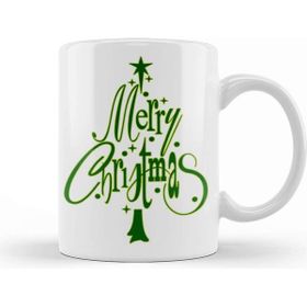 Baskı Dükkanı Yılbaşı Yeni Yıl Konseptli Merry Christmas Tree Kupa Bardak