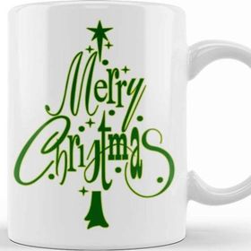 Baskı Dükkanı Yılbaşı Yeni Yıl Konseptli Merry Christmas Tree Kupa Bardak