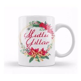 Baskı Dükkanı Yılbaşı Yeni Yıl Konseptli Mutlu Yıllar Hediye 013 Kupa Bardak