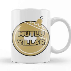 Baskı Dükkanı Yılbaşı Yeni Yıl Konseptli Mutlu Yıllar Hediye 09 Kupa Bardak
