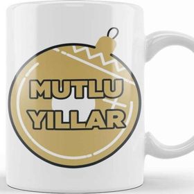 Baskı Dükkanı Yılbaşı Yeni Yıl Konseptli Mutlu Yıllar Hediye 09 Kupa Bardak