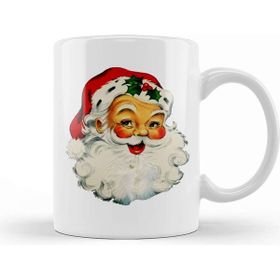 Baskı Dükkanı Yılbaşı Yeni Yıl Konseptli Noel Baba Kupa Bardak