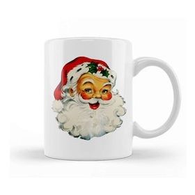 Baskı Dükkanı Yılbaşı Yeni Yıl Konseptli Noel Baba Kupa Bardak