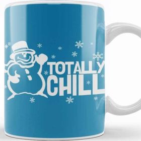Baskı Dükkanı Yılbaşı Yeni Yıl Konseptli Totally Chill Holiday Kupa Bardak