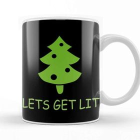 Baskı Dükkanı Yılbaşı Yeni Yıl Konseptlilets Get Lit Ugly Sweater Kupa Bardak