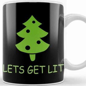 Baskı Dükkanı Yılbaşı Yeni Yıl Konseptlilets Get Lit Ugly Sweater Kupa Bardak