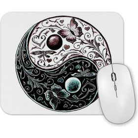 Baskı Dükkanı Ying Yang Mouse Pad