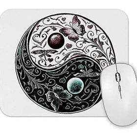 Baskı Dükkanı Ying Yang Mouse Pad