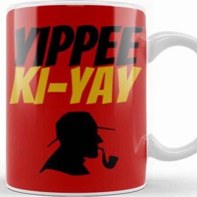 Baskı Dükkanı Yippee Ki Yay Mother Fucker Quote 2022 Beyaz Porselen Kupa Bardak