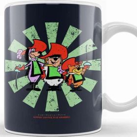 Baskı Dükkanı Yippee Yappee And Yahooey Retro Japanese Beyaz Porselen Kupa Bardak