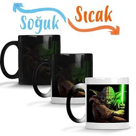 Baskı Dükkanı Yoda 2 Sihirli Porselen Kupa
