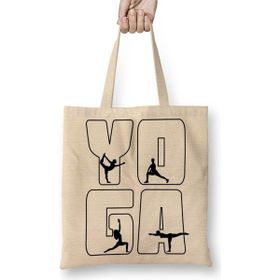 Baskı Dükkanı Yoga Logo Bez Çanta