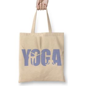 Baskı Dükkanı Yoga Logo Bez Çanta