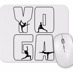Baskı Dükkanı Yoga Logo Mouse Pad