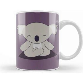 Baskı Dükkanı Yoga Loving Kawaii Cute Koala Kupa