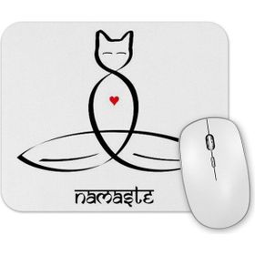 Baskı Dükkanı Yoga Namaste Mouse Pad