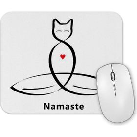 Baskı Dükkanı Yoga Namaste Mouse Pad