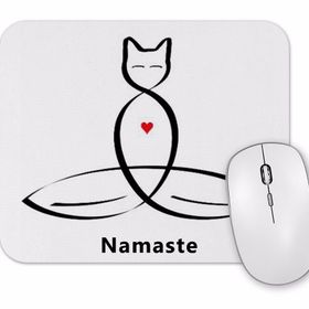 Baskı Dükkanı Yoga Namaste Mouse Pad