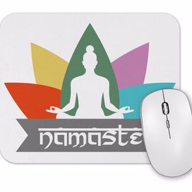 Baskı Dükkanı Yoga Namaste Mouse Pad