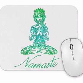 Baskı Dükkanı Yoga Namaste Mouse Pad