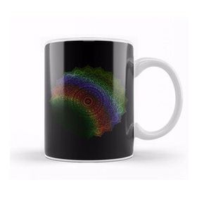 Baskı Dükkanı Yogi Prana Mandala Rainbow Kupa