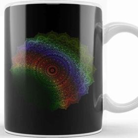 Baskı Dükkanı Yogi Prana Mandala Rainbow Kupa