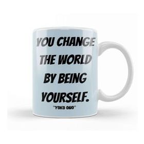 Baskı Dükkanı Yoko Ono Quote Lovers Gift Vintage Retro Rainbow Kupa