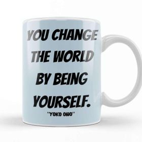 Baskı Dükkanı Yoko Ono Quote Lovers Gift Vintage Retro Rainbow Kupa