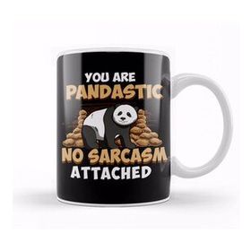 Baskı Dükkanı You Are Pandastic, No Sarcasm Attached Funny Panda Kupa